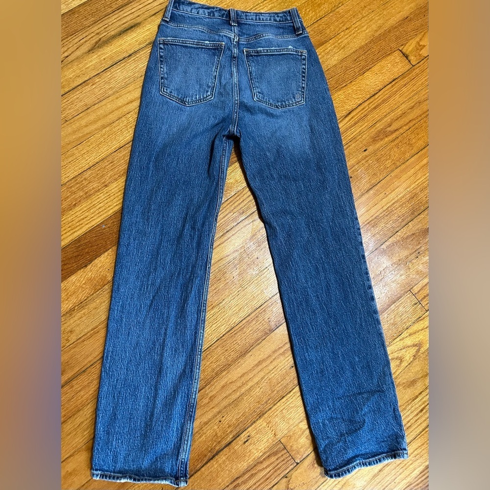 SILVER Highly Desirable High Rise Straight Leg Jeans Size 24 - Picture 8 of 11